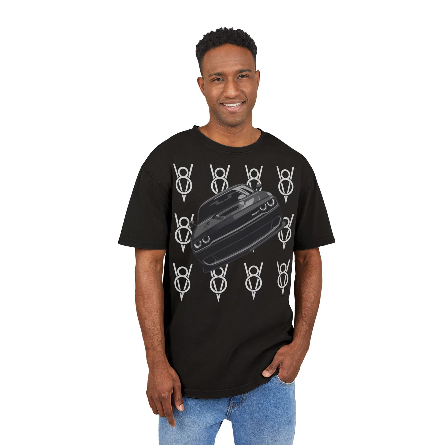 Oversize Tee Muscle Car V8 Shirt