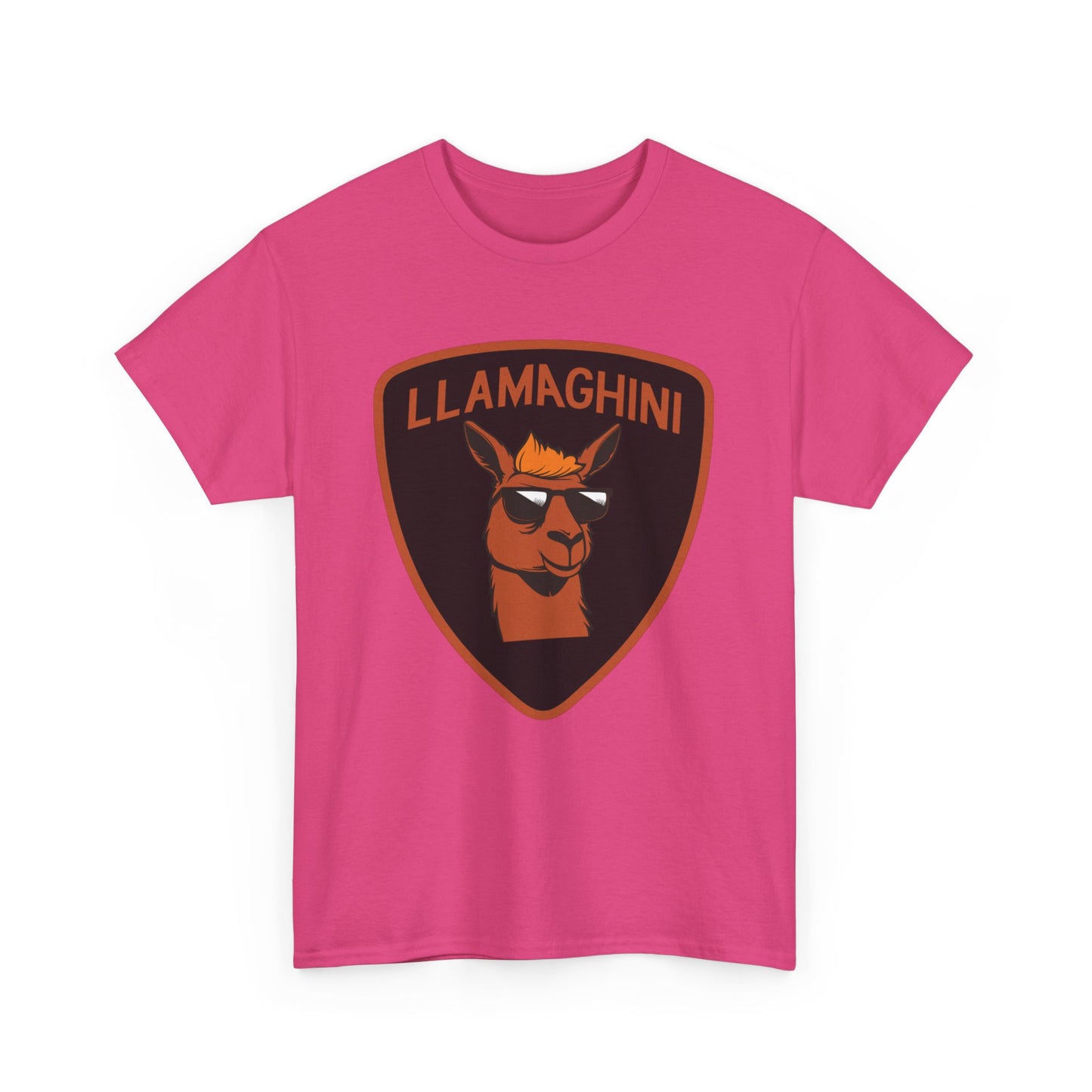 LLAMA Funny Tshirt Unisex Heavy Cotton Tee LLAMAGHINI