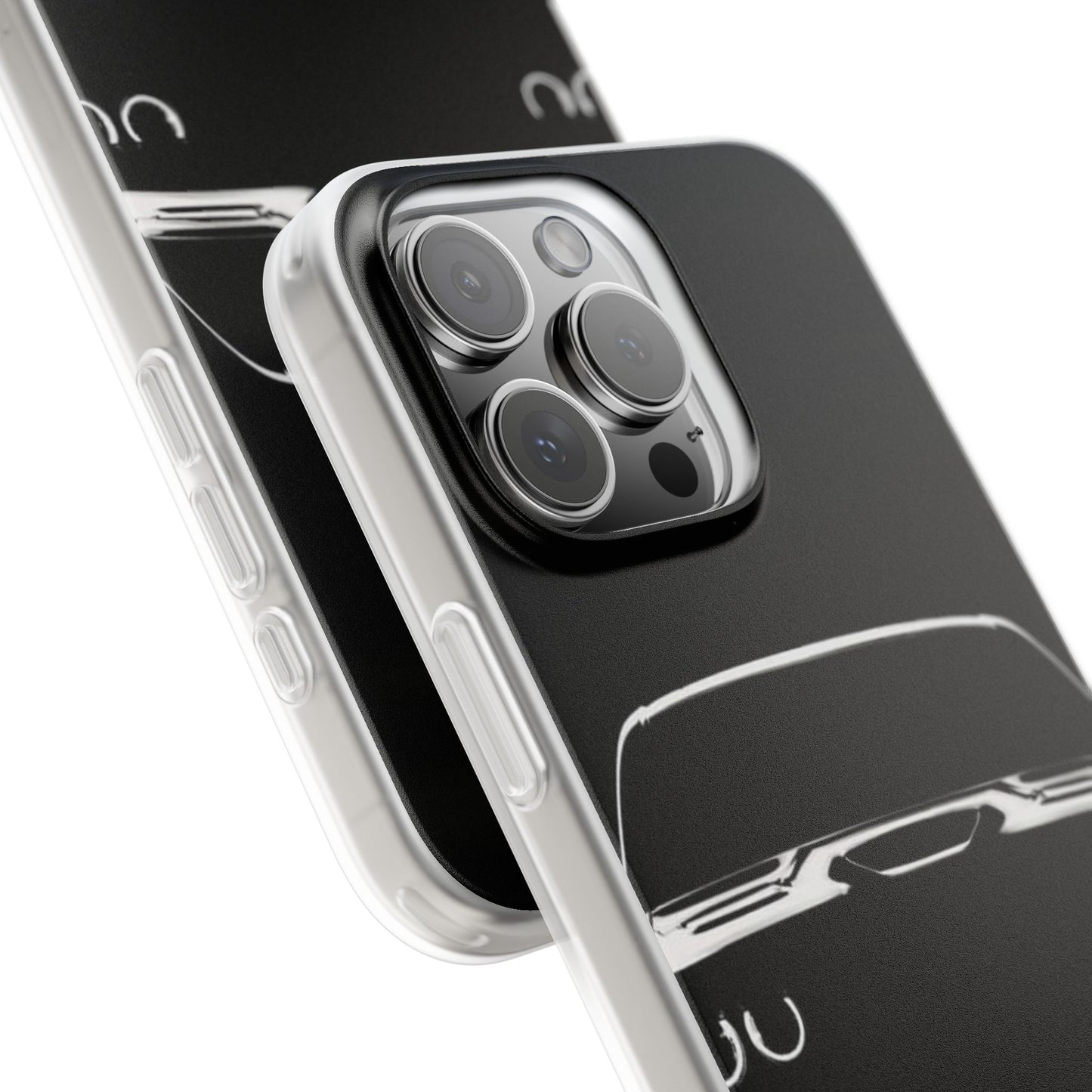 Sleek and flexible phone case featuring a USA Muscle Car design