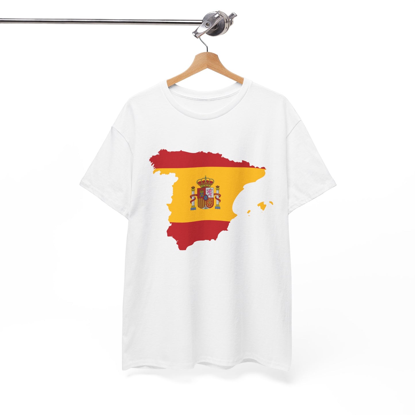 Unisex Heavy Cotton Tee Sport Football Spain T-shirt Men Women