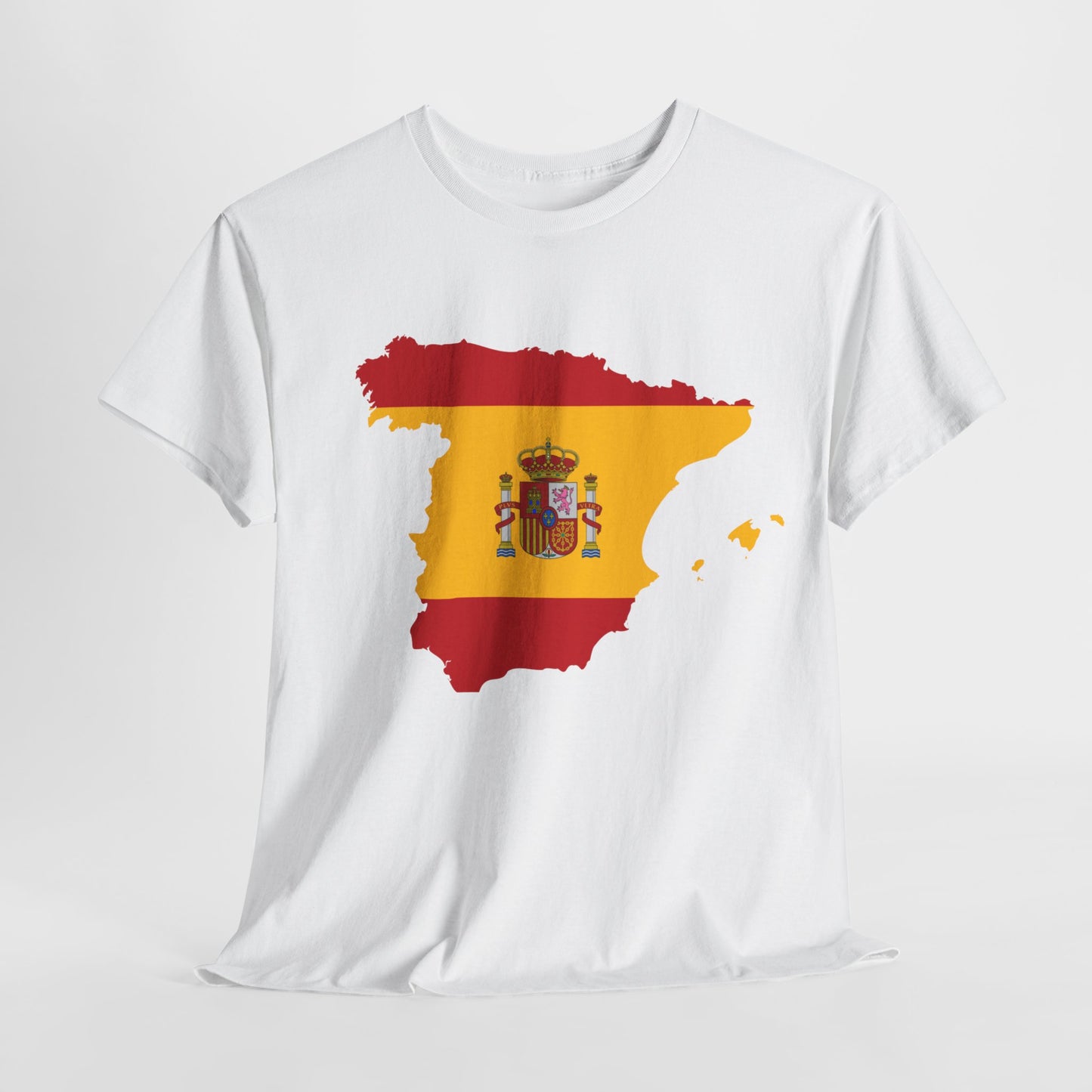 Unisex Heavy Cotton Tee Sport Football Spain T-shirt Men Women