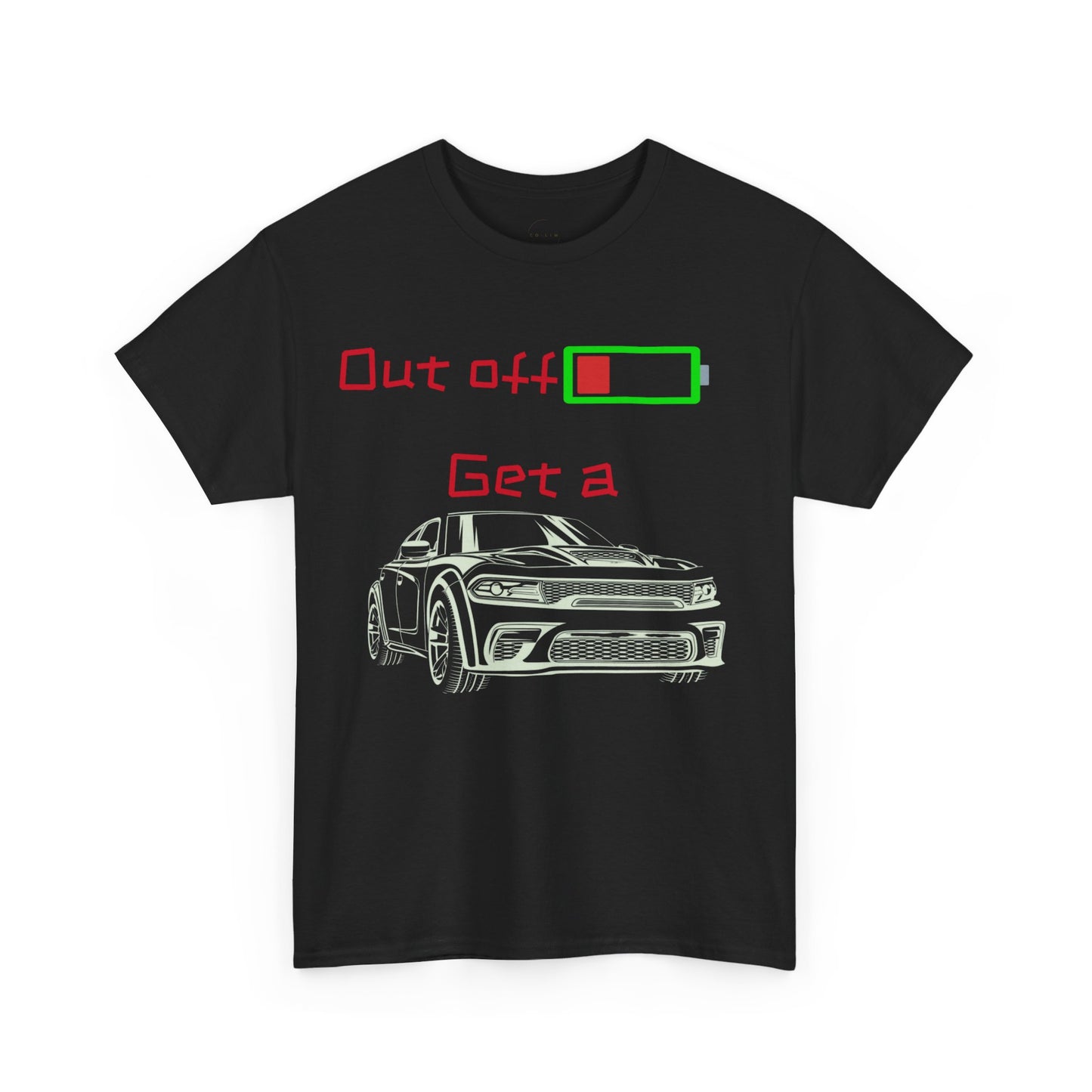 Unisex Heavy Cotton Tee Mopar Charger Battery Men Women Car American Muscle