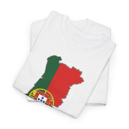 Unisex Heavy Cotton Tee  T-shirt Football Portugal Men Women