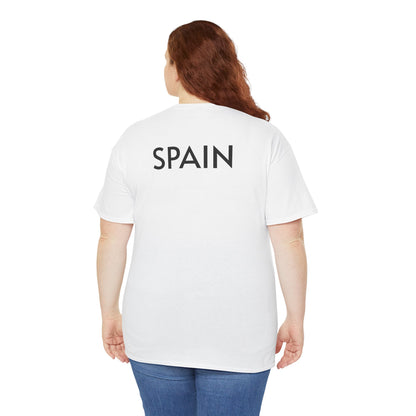 Unisex Heavy Cotton Tee Sport Football Spain T-shirt Men Women