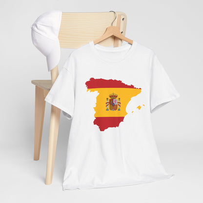 Unisex Heavy Cotton Tee Sport Football Spain T-shirt Men Women