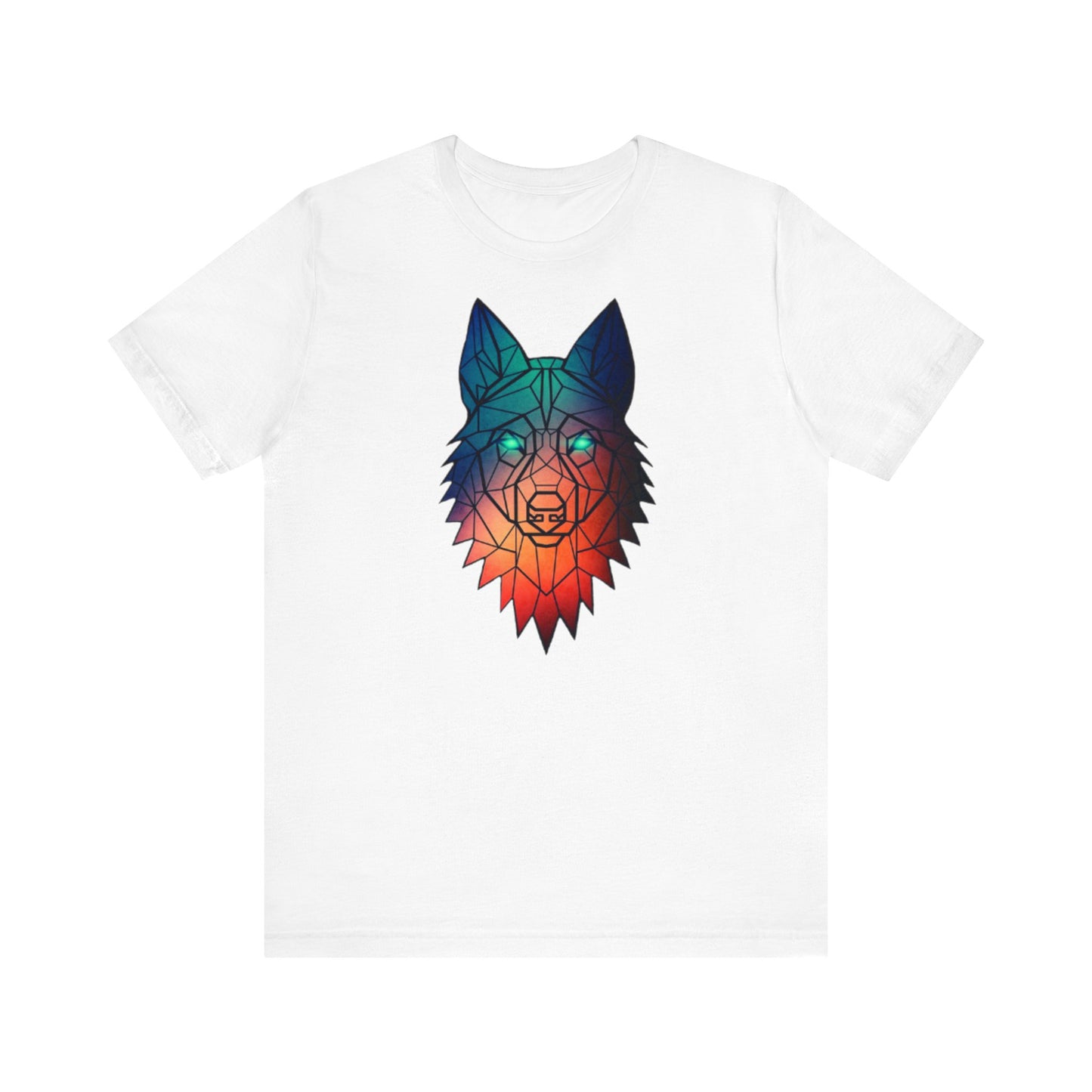 Unisex Jersey Short Sleeve Tee Wolf Tshirt Women Men