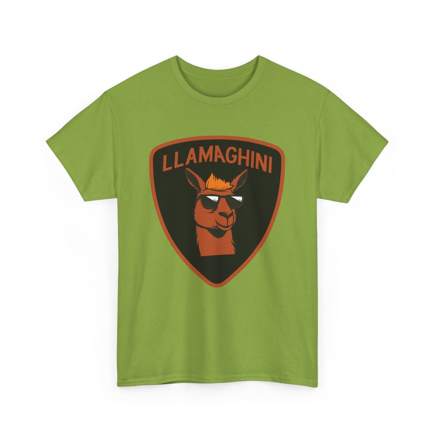 LLAMA Funny Tshirt Unisex Heavy Cotton Tee LLAMAGHINI