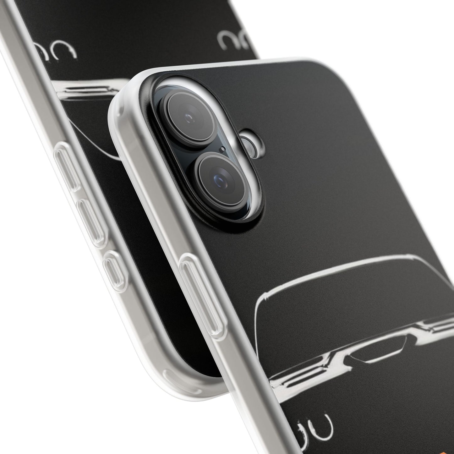 Sleek and flexible phone case featuring a USA Muscle Car design