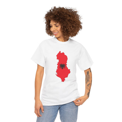 Unisex Heavy Cotton Tee T-shirt Albania Football Sport Men Women