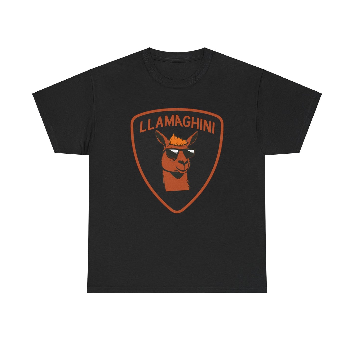 LLAMA Funny Tshirt Unisex Heavy Cotton Tee LLAMAGHINI