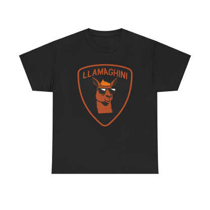 LLAMA Funny Tshirt Unisex Heavy Cotton Tee LLAMAGHINI