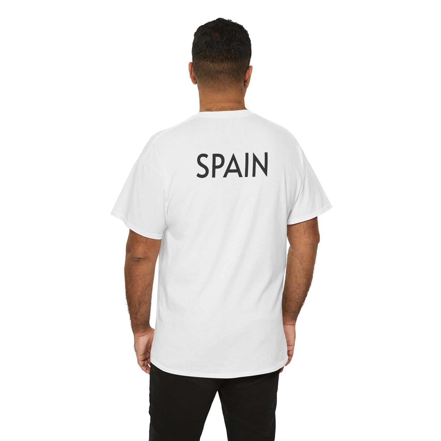 Unisex Heavy Cotton Tee Sport Football Spain T-shirt Men Women