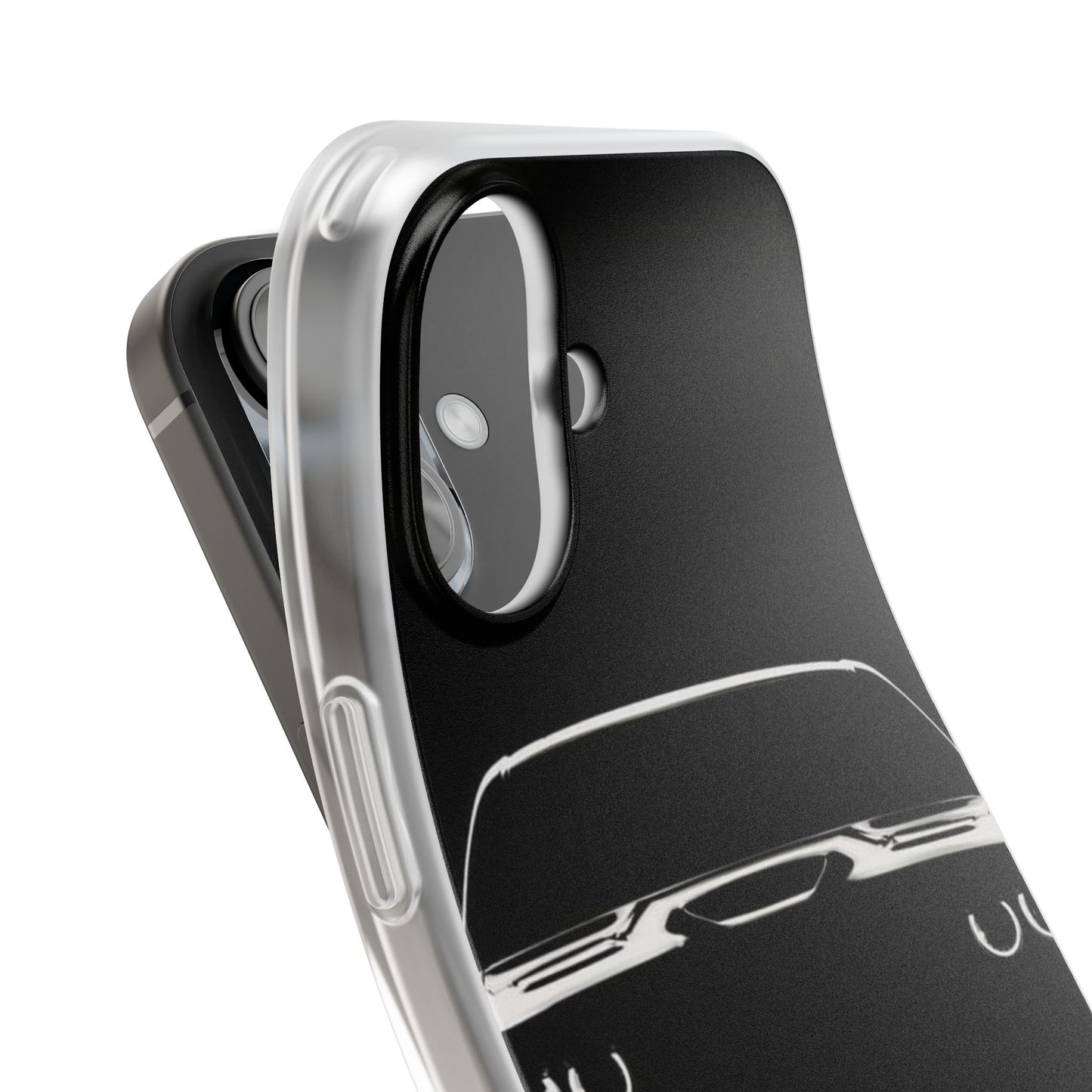 Sleek and flexible phone case featuring a USA Muscle Car design