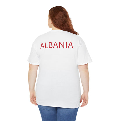 Unisex Heavy Cotton Tee T-shirt Albania Football Sport Men Women