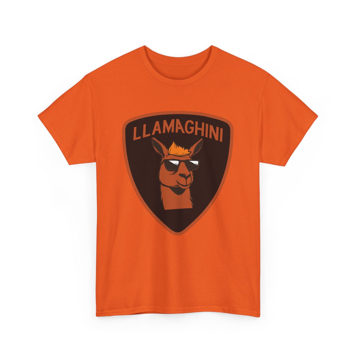 LLAMA Funny Tshirt Unisex Heavy Cotton Tee LLAMAGHINI