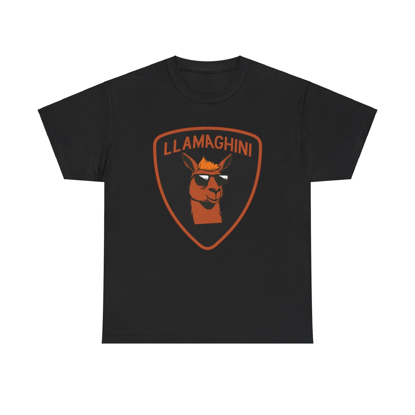 LLAMA Funny Tshirt Unisex Heavy Cotton Tee LLAMAGHINI