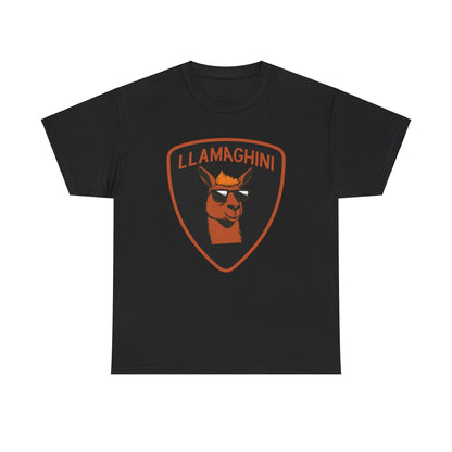 LLAMA Funny Tshirt Unisex Heavy Cotton Tee LLAMAGHINI