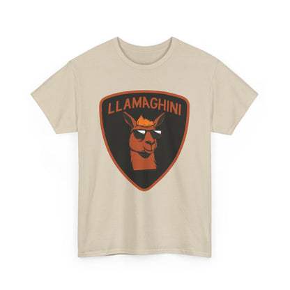 LLAMA Funny Tshirt Unisex Heavy Cotton Tee LLAMAGHINI