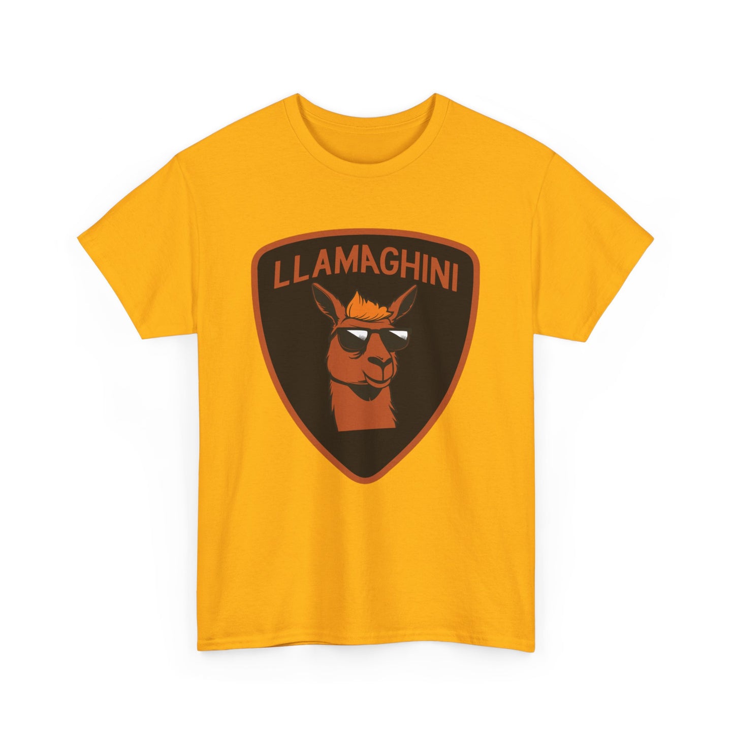 LLAMA Funny Tshirt Unisex Heavy Cotton Tee LLAMAGHINI