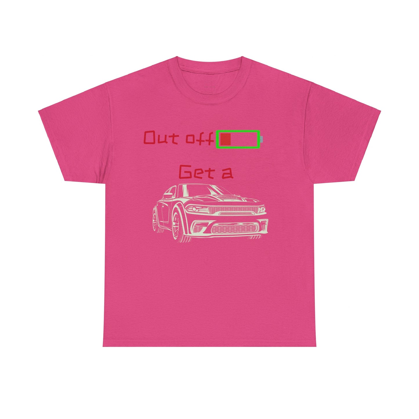 Unisex Heavy Cotton Tee Mopar Charger Battery Men Women Car American Muscle