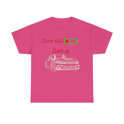 Unisex Heavy Cotton Tee Mopar Charger Battery Men Women Car American Muscle