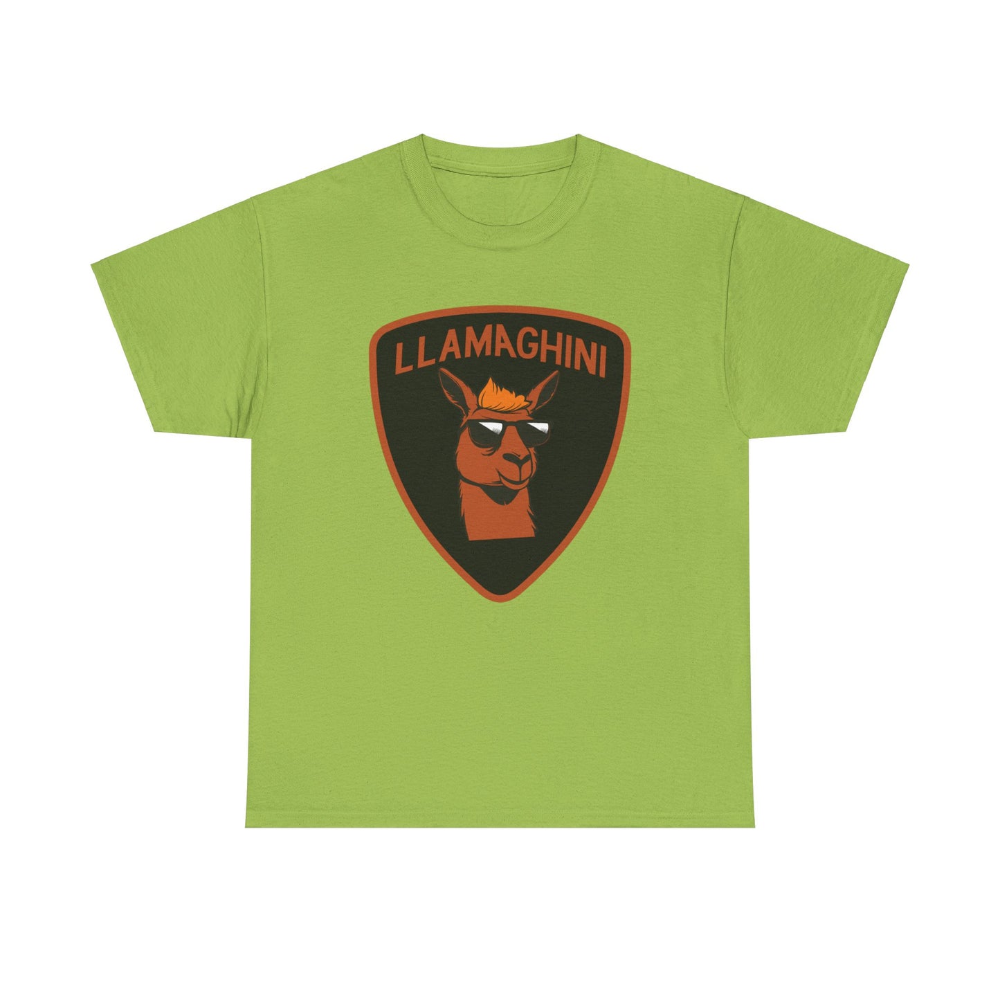 LLAMA Funny Tshirt Unisex Heavy Cotton Tee LLAMAGHINI