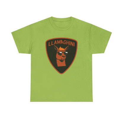 LLAMA Funny Tshirt Unisex Heavy Cotton Tee LLAMAGHINI