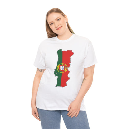 Unisex Heavy Cotton Tee  T-shirt Football Portugal Men Women