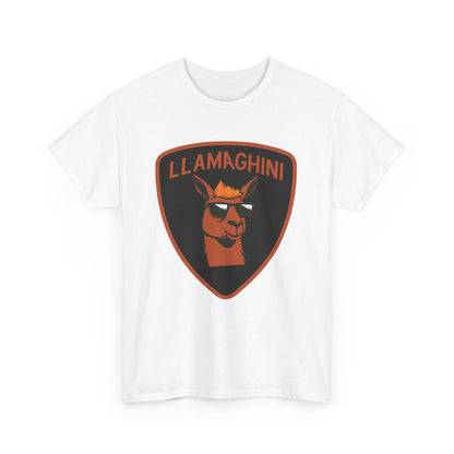 LLAMA Funny Tshirt Unisex Heavy Cotton Tee LLAMAGHINI