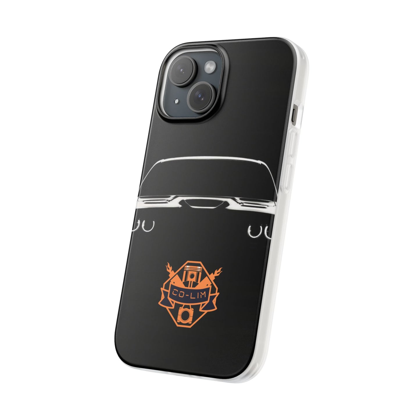 Sleek and flexible phone case featuring a USA Muscle Car design