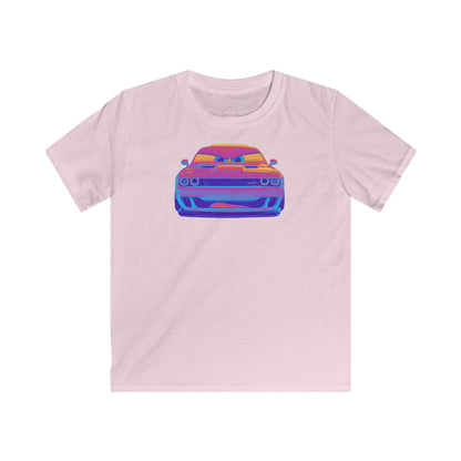 Kids Softstyle T-shirt American Muscle Cartoon