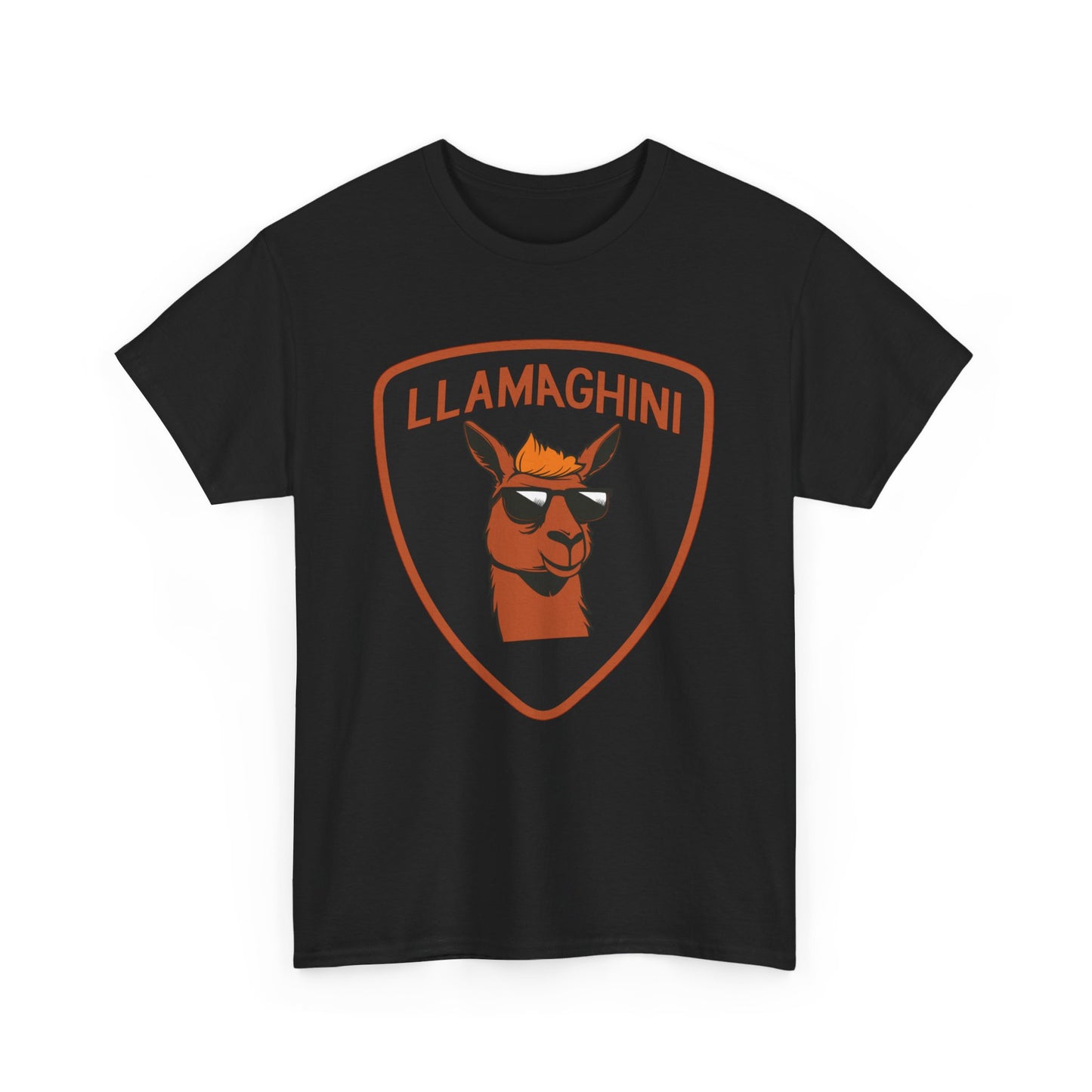 LLAMA Funny Tshirt Unisex Heavy Cotton Tee LLAMAGHINI