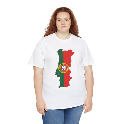 Unisex Heavy Cotton Tee  T-shirt Football Portugal Men Women