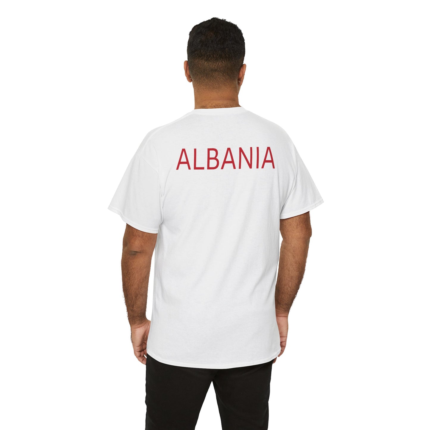 Unisex Heavy Cotton Tee T-shirt Albania Football Sport Men Women