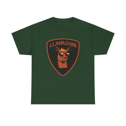 LLAMA Funny Tshirt Unisex Heavy Cotton Tee LLAMAGHINI