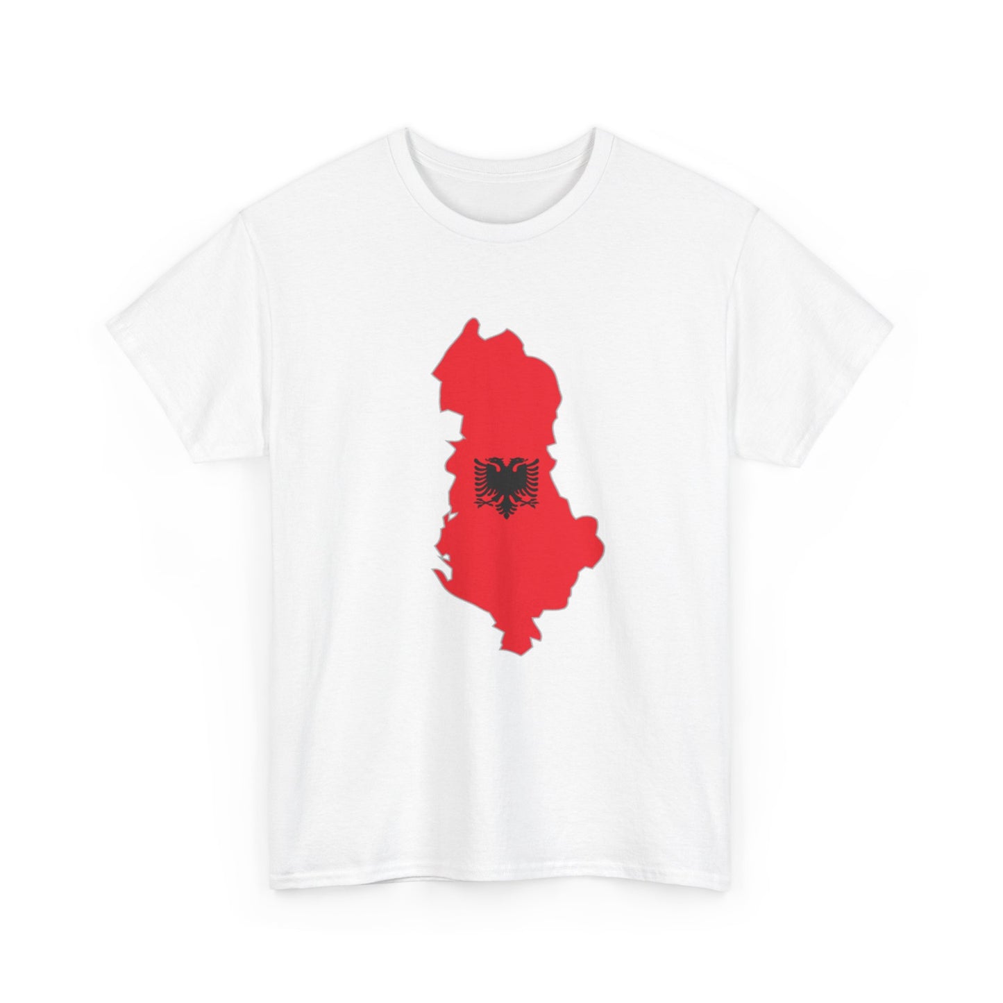 Unisex Heavy Cotton Tee T-shirt Albania Football Sport Men Women